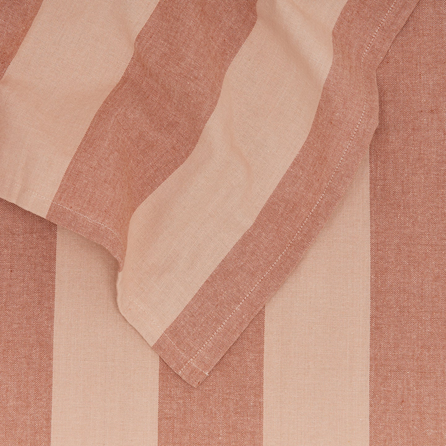 Essential Striped Tablecloth - Blush/Terracotta - Image 4