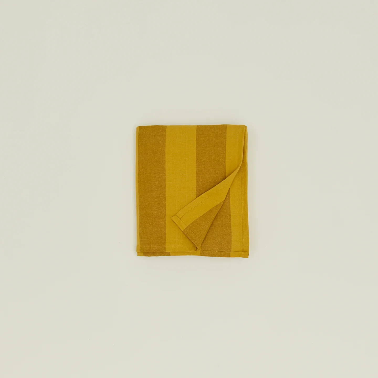 Essential Striped Tablecloth - Mustard/Bronze - Image 3