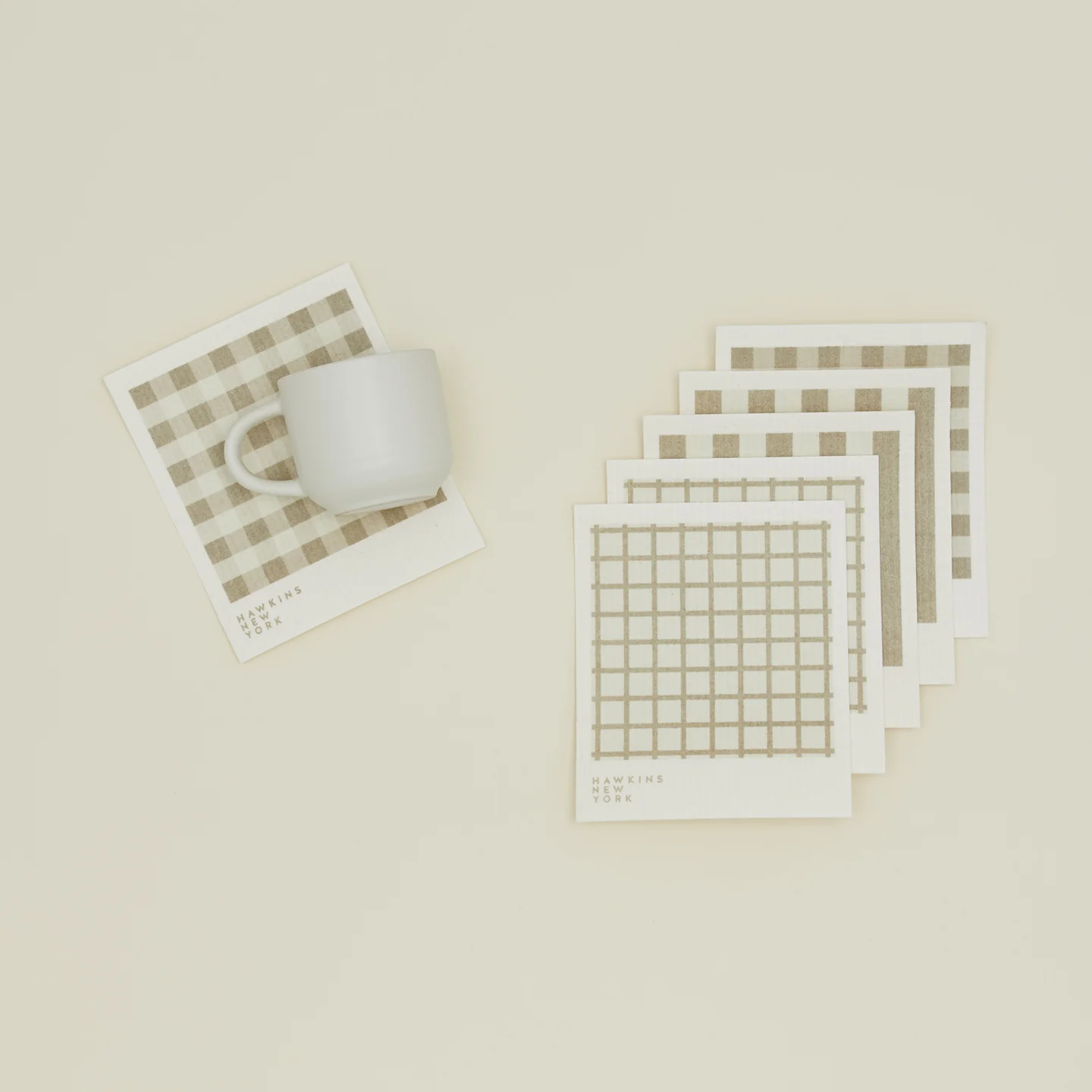 Essential Swedish Dishcloth, Set of 6 - Ivory/Flax - Image 2