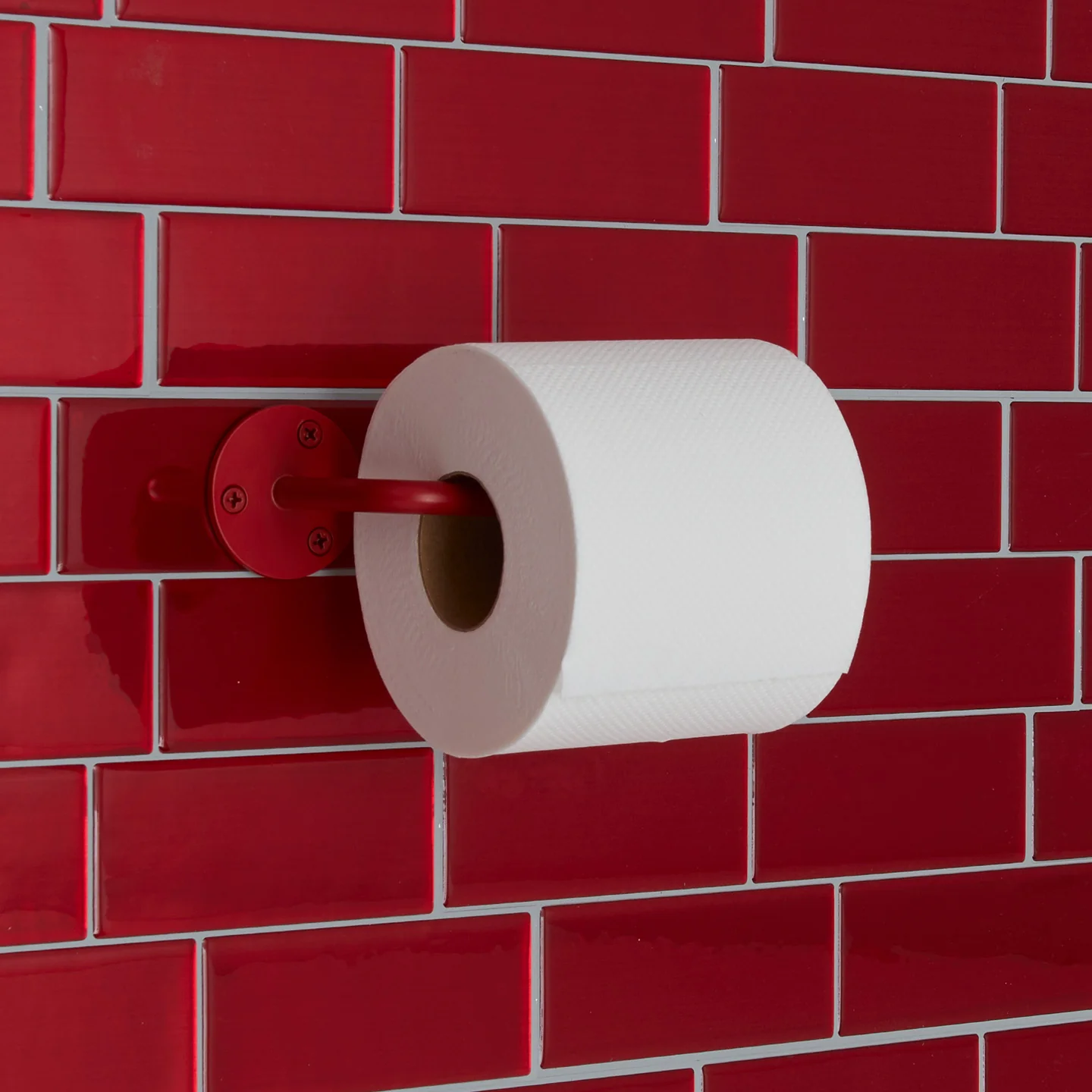 Essential Toilet Paper Holder - Red - Image 2