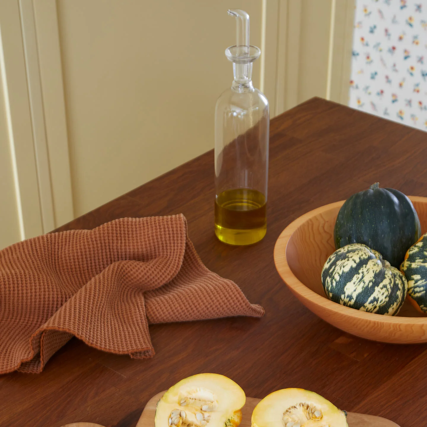 Essential Waffle Dish Towel - Blush/Terracotta - Image 4