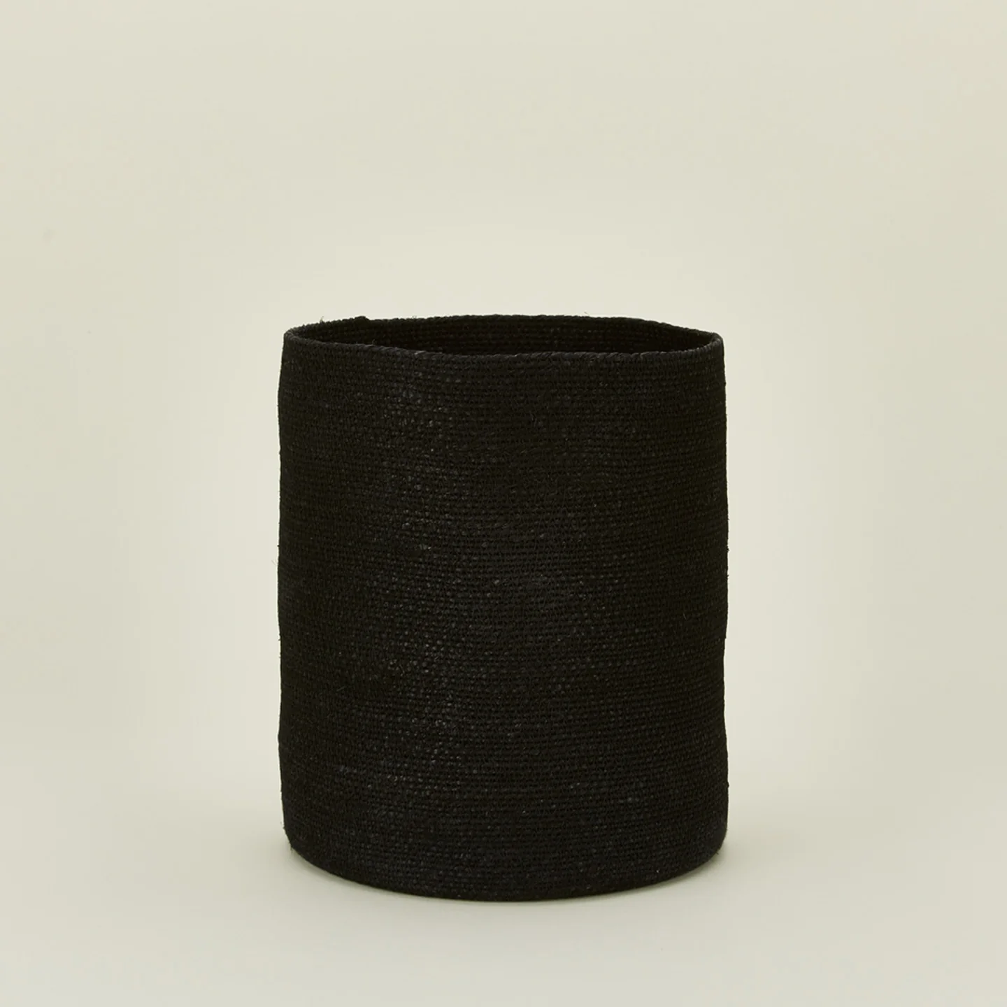 Essential Woven Wastebasket - Black