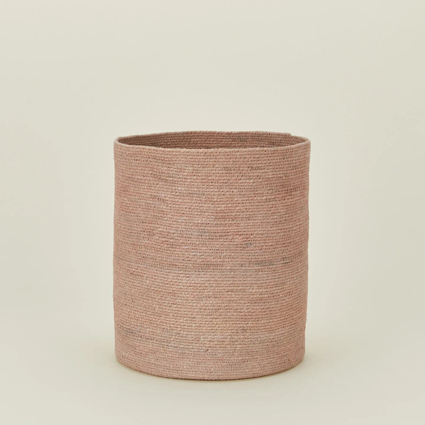 Essential Woven Wastebasket - Blush