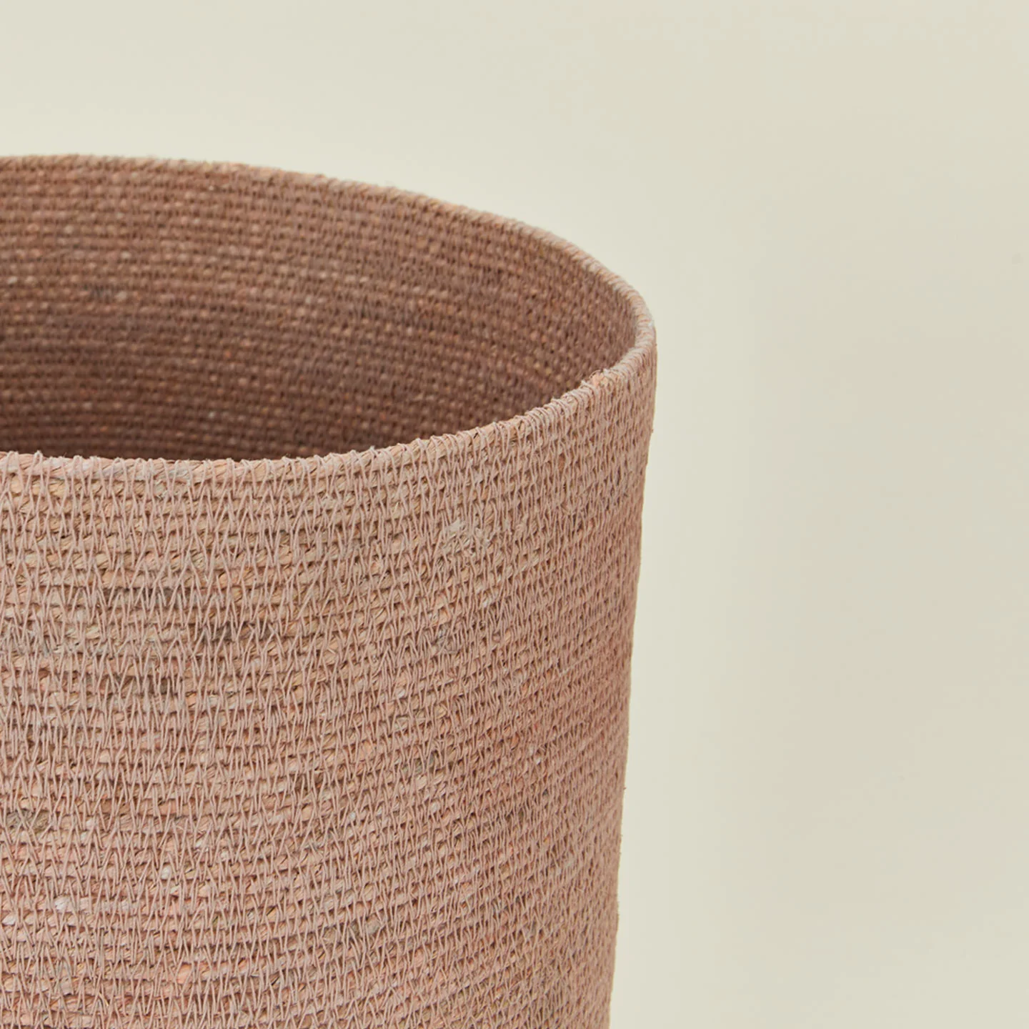 Essential Woven Wastebasket - Blush - Image 3