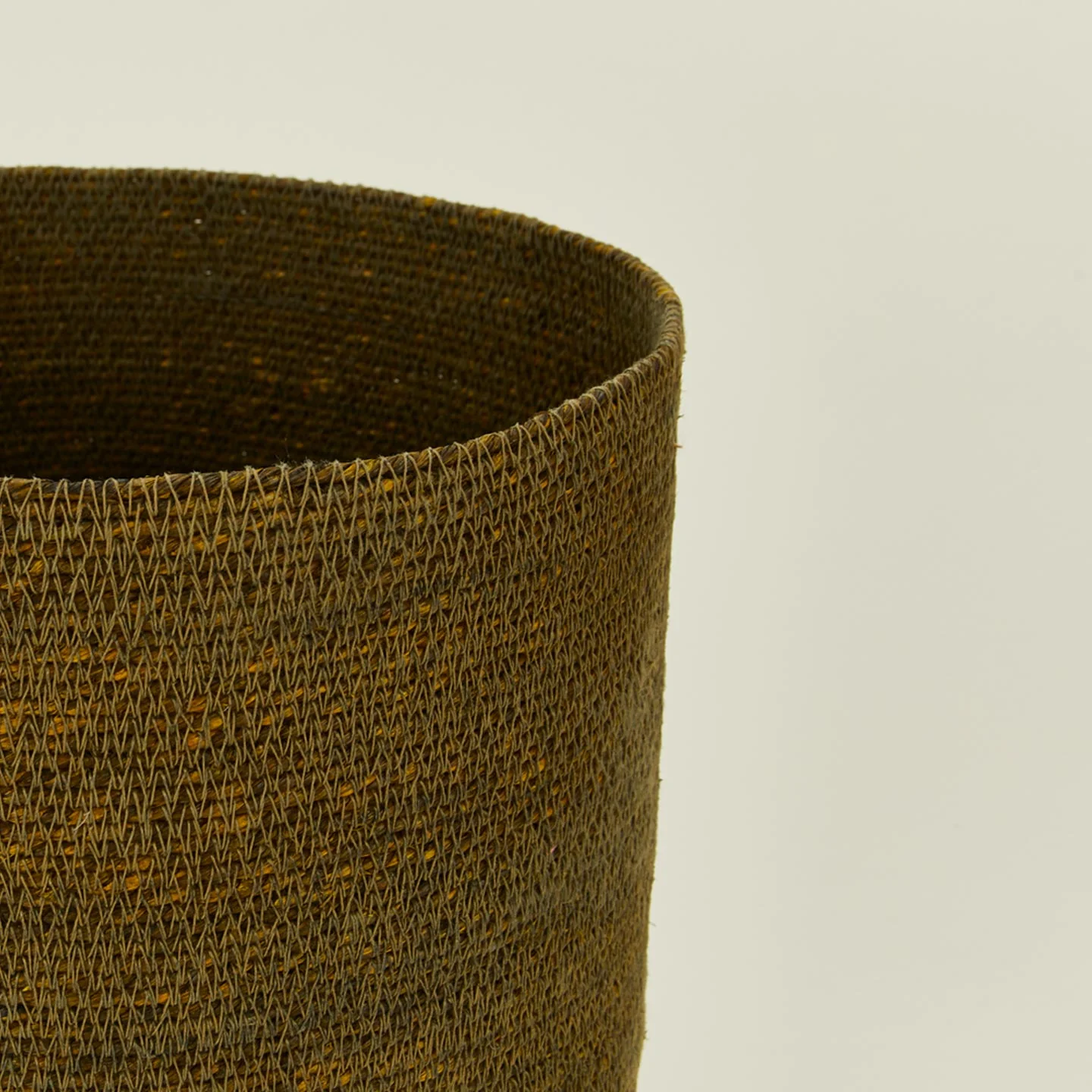 Essential Woven Wastebasket - Olive - Image 3