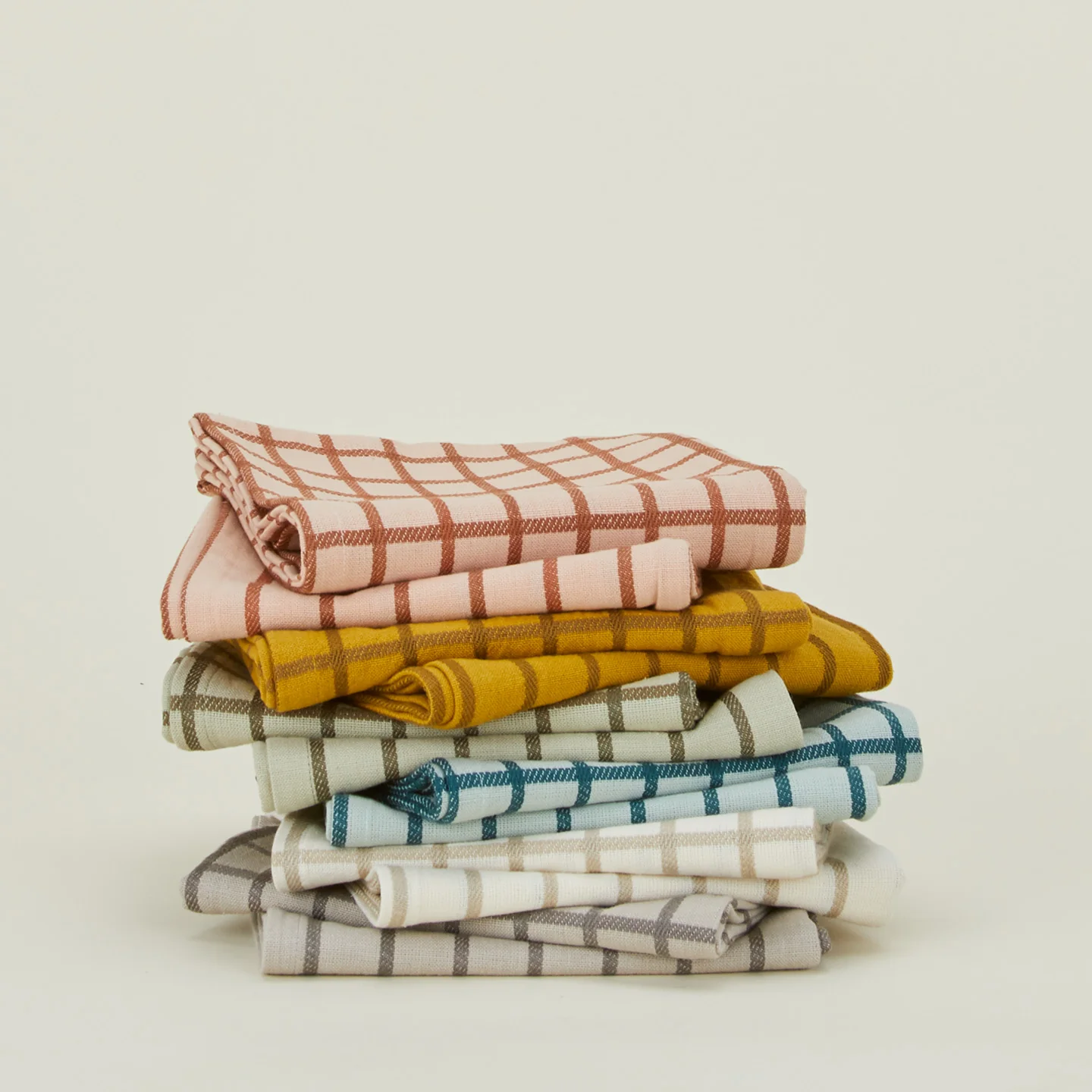 Essential Yarn Dyed Dish Towel, Set of 2 - Light Grey/Dark Grey - Image 5