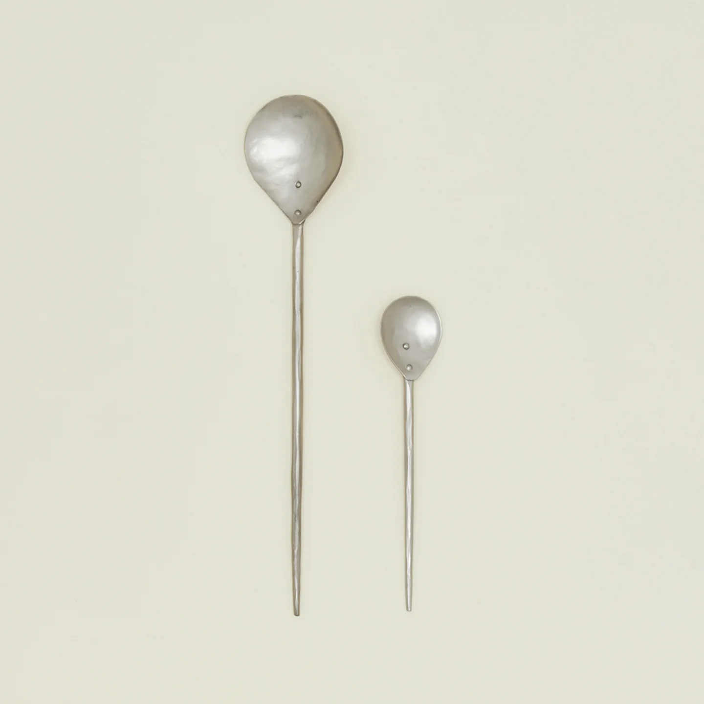 Forged Pewter Stir Spoon, Set of 2 - Image 2
