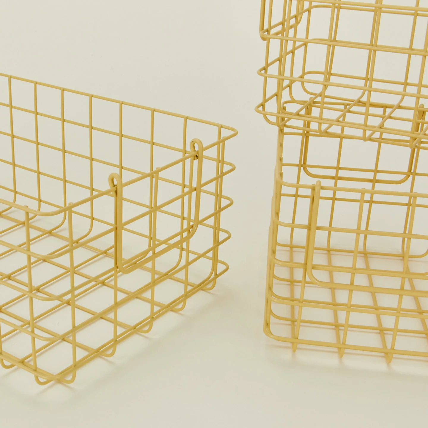 Grid Basket, Set of 3 - Butter - Image 4