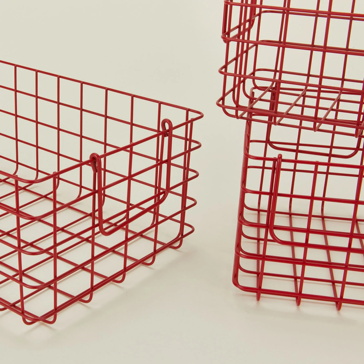Grid Basket, Set of 3 - Poppy - Image 4