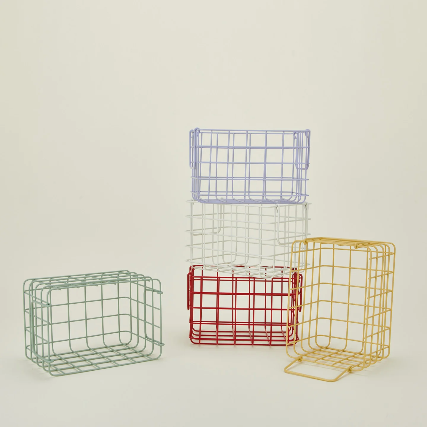 Grid Basket, Set of 3 - Poppy - Image 5