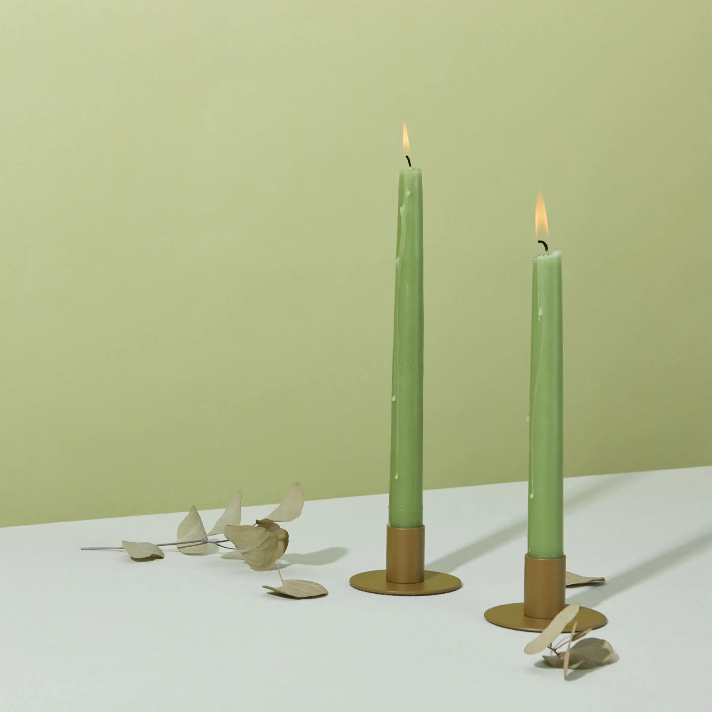 Hand Dipped Taper Set  - Sage - Image 3