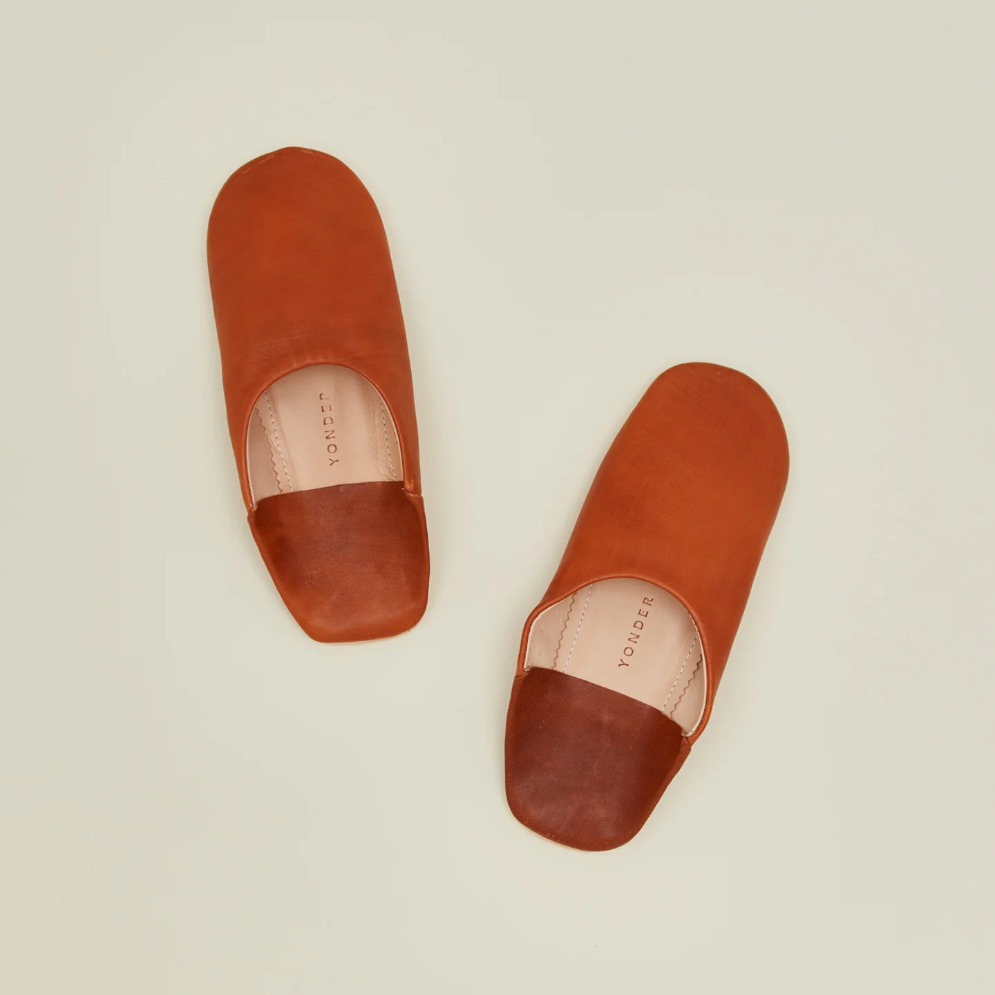 Handmade Leather Slippers - Toffee - Image 2