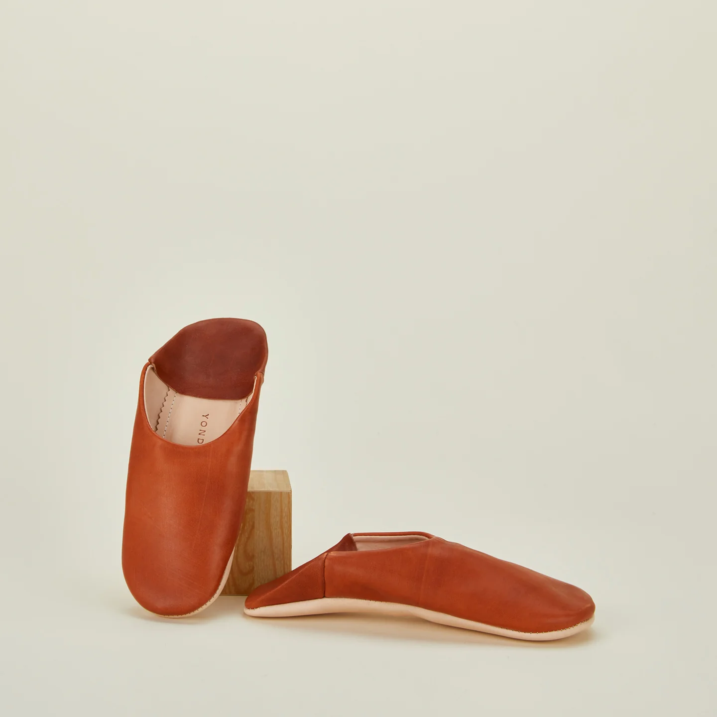 Handmade Leather Slippers - Toffee - Image 3