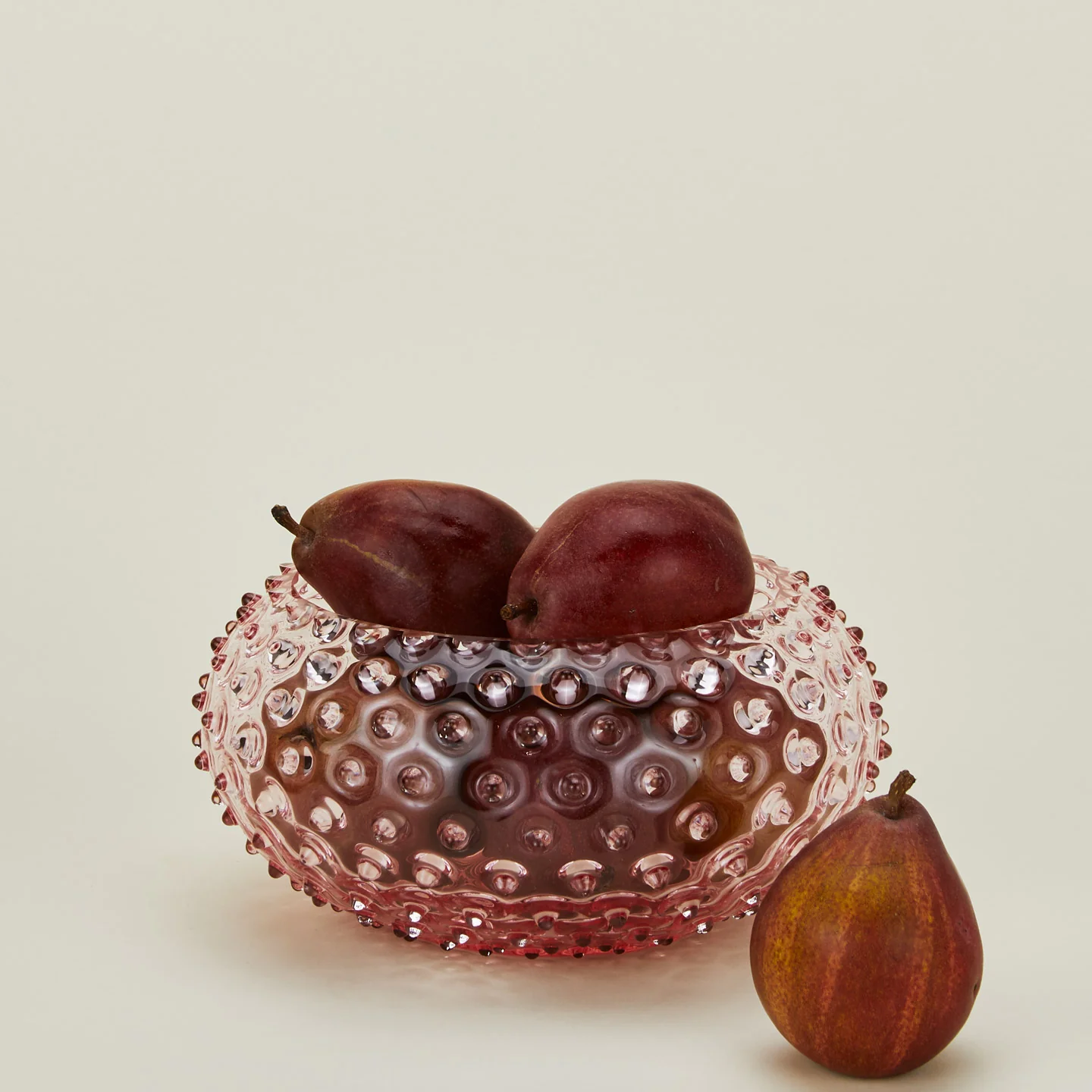 Hobnail Serving Bowl - Blush - Image 2