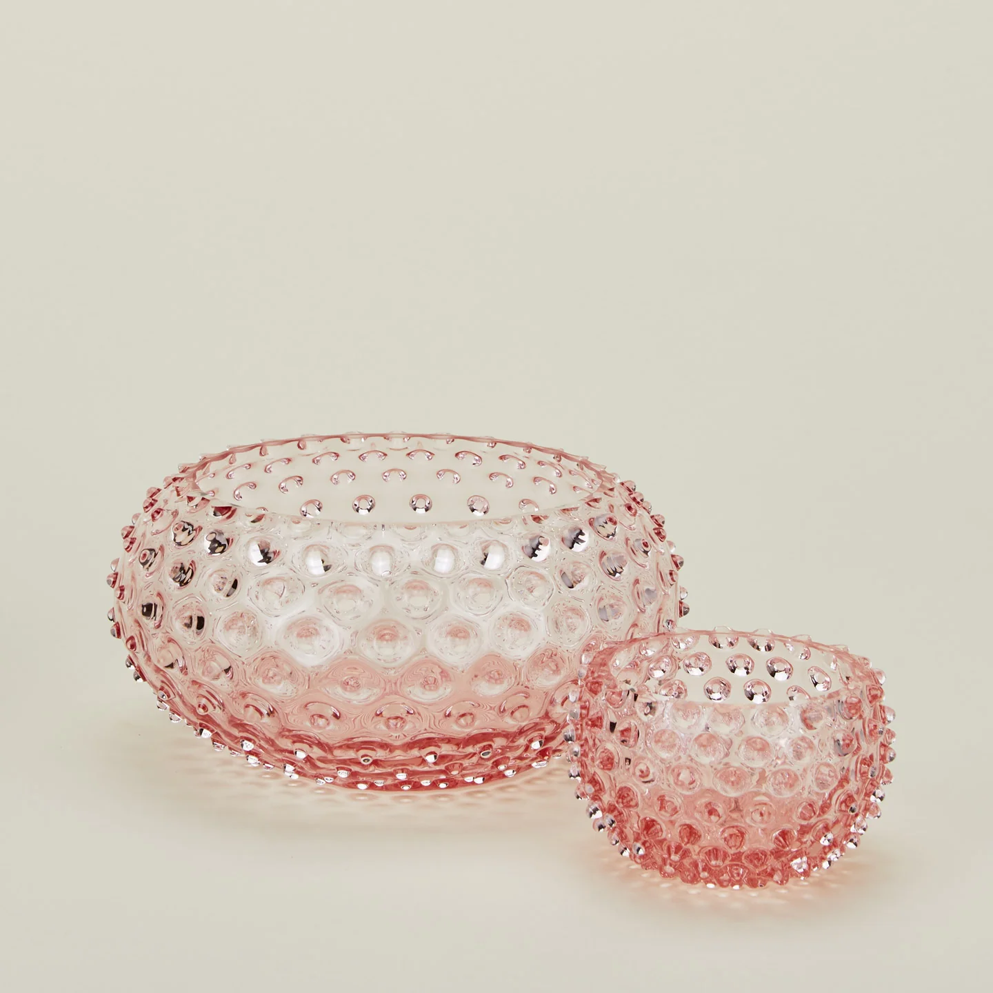 Hobnail Serving Bowl - Blush - Image 4