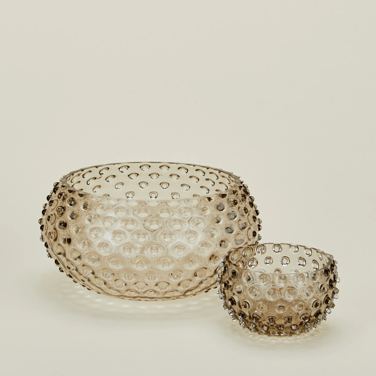 Hobnail Serving Bowl - Grey - Image 4