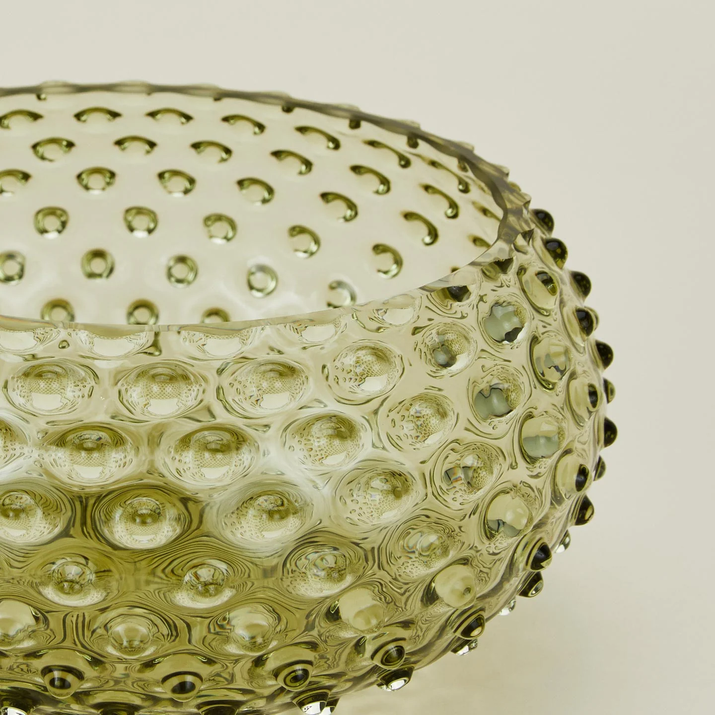Hobnail Serving Bowl - Olive - Image 3