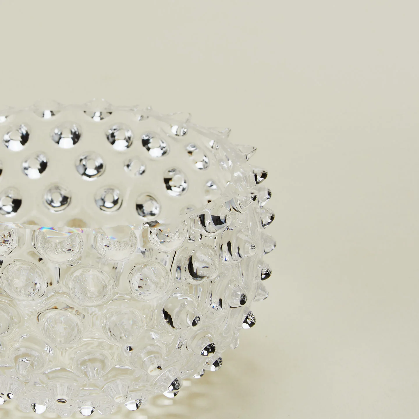Hobnail Tapas Bowl - Clear - Image 3