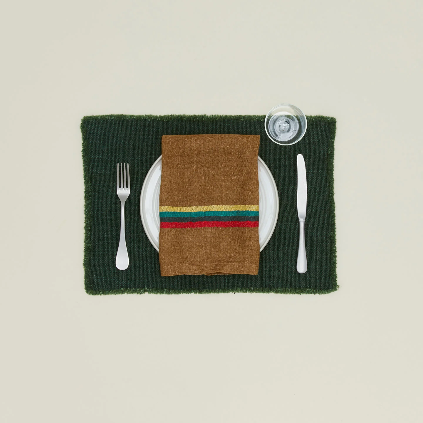 Jasper Placemat, Set of 2 - Hunter Linen Wool - Image 4
