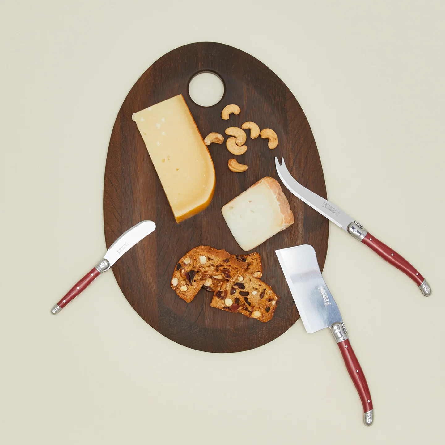 Jean Dubost Cheese Knives, Set of 3 - Red - Image 4