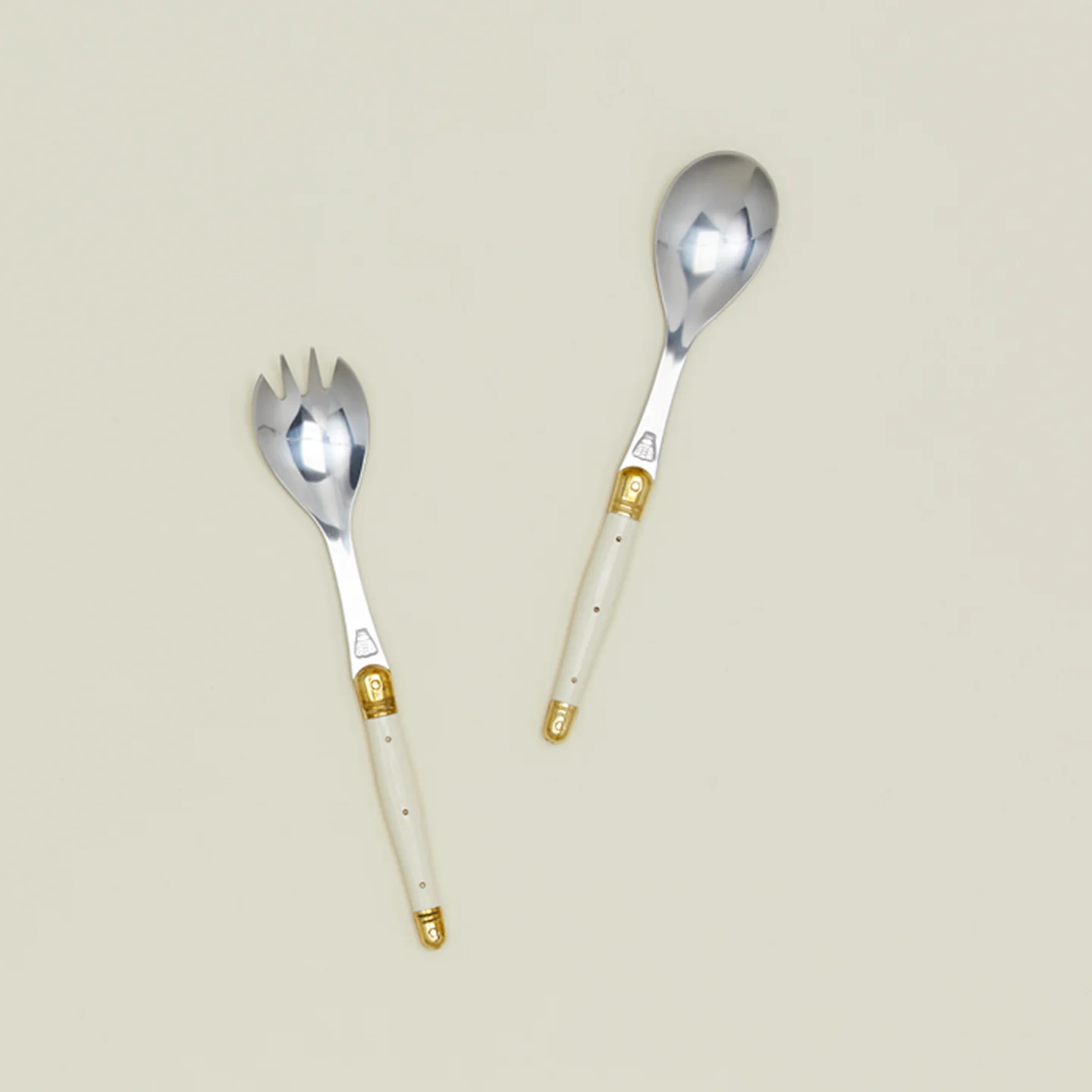 Jean Dubost Salad Servers - Ivory - Image 2