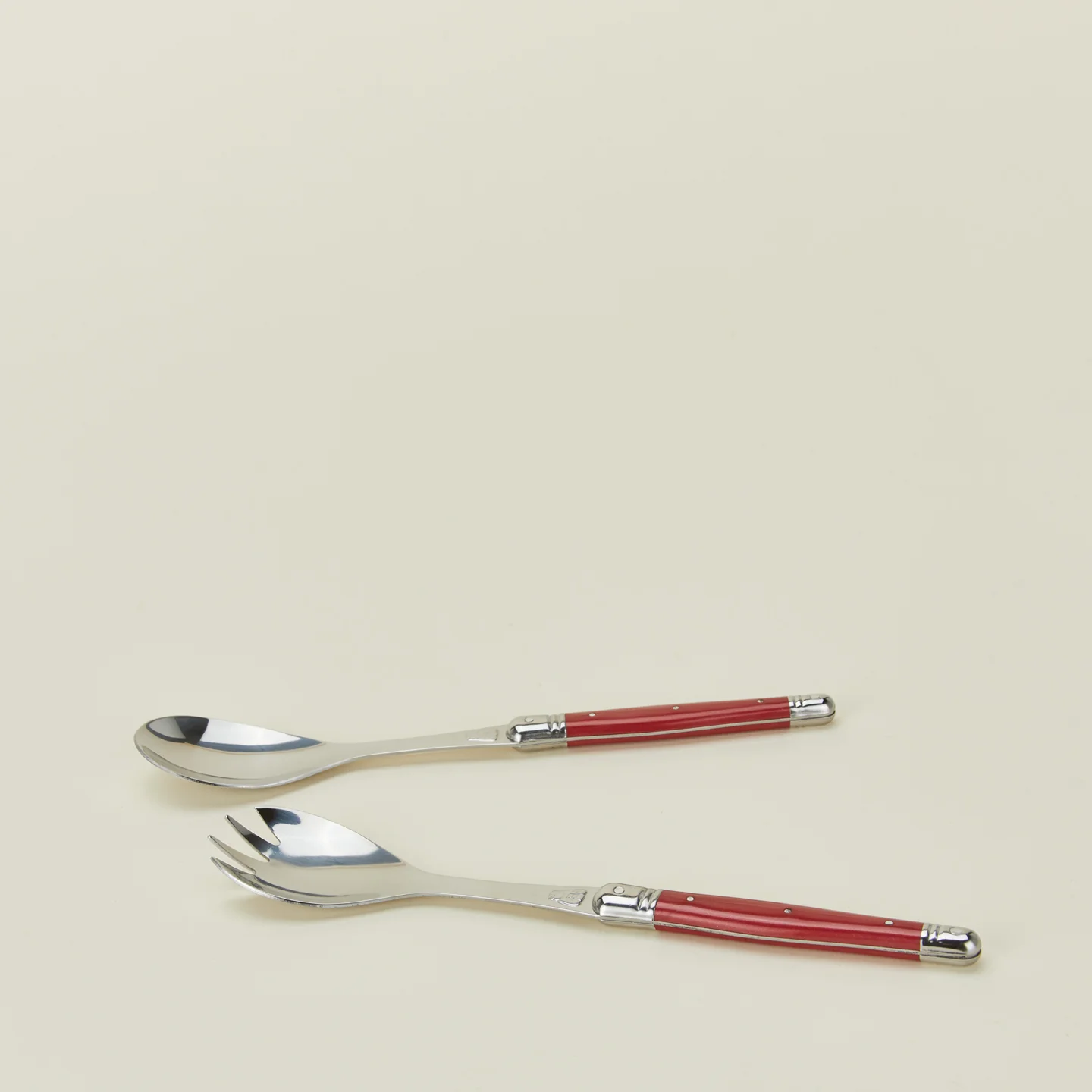 Jean Dubost Salad Servers - Red - Image 3