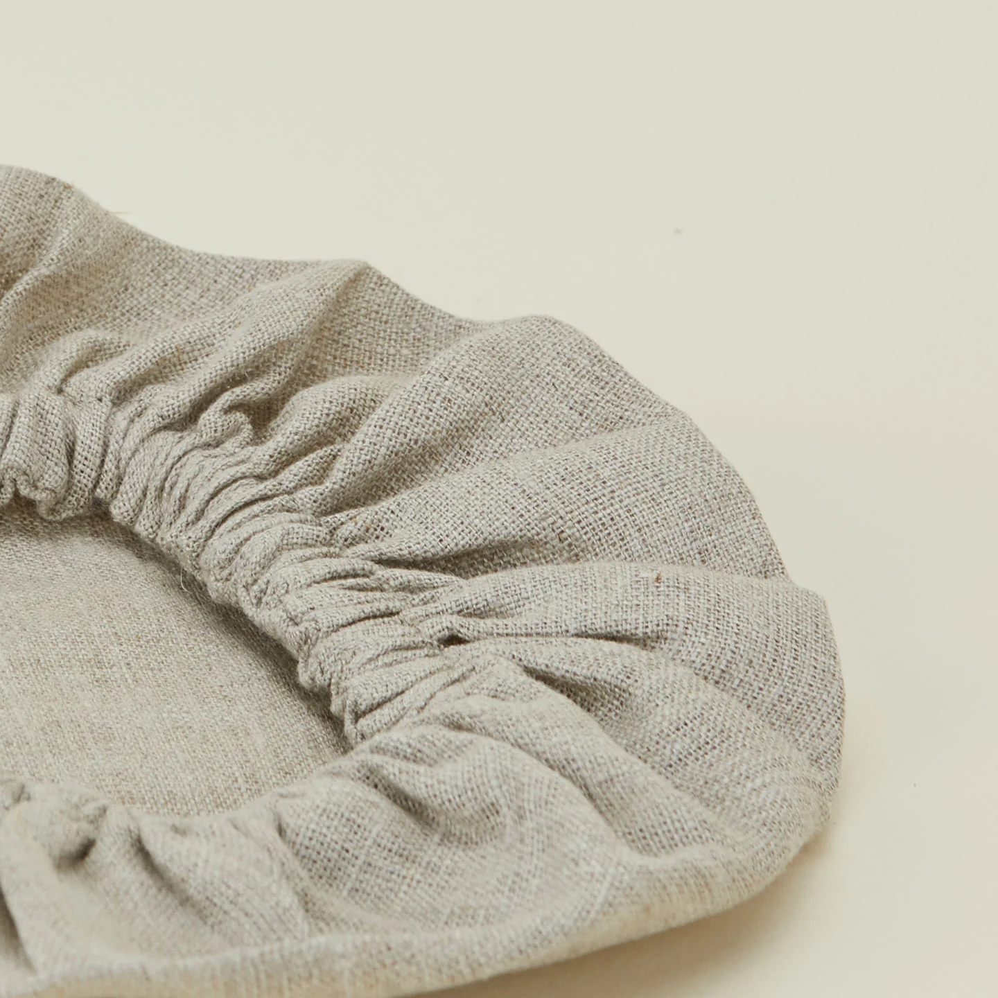 Linen Bowl Cover, Set of 3 - Natural - Image 3