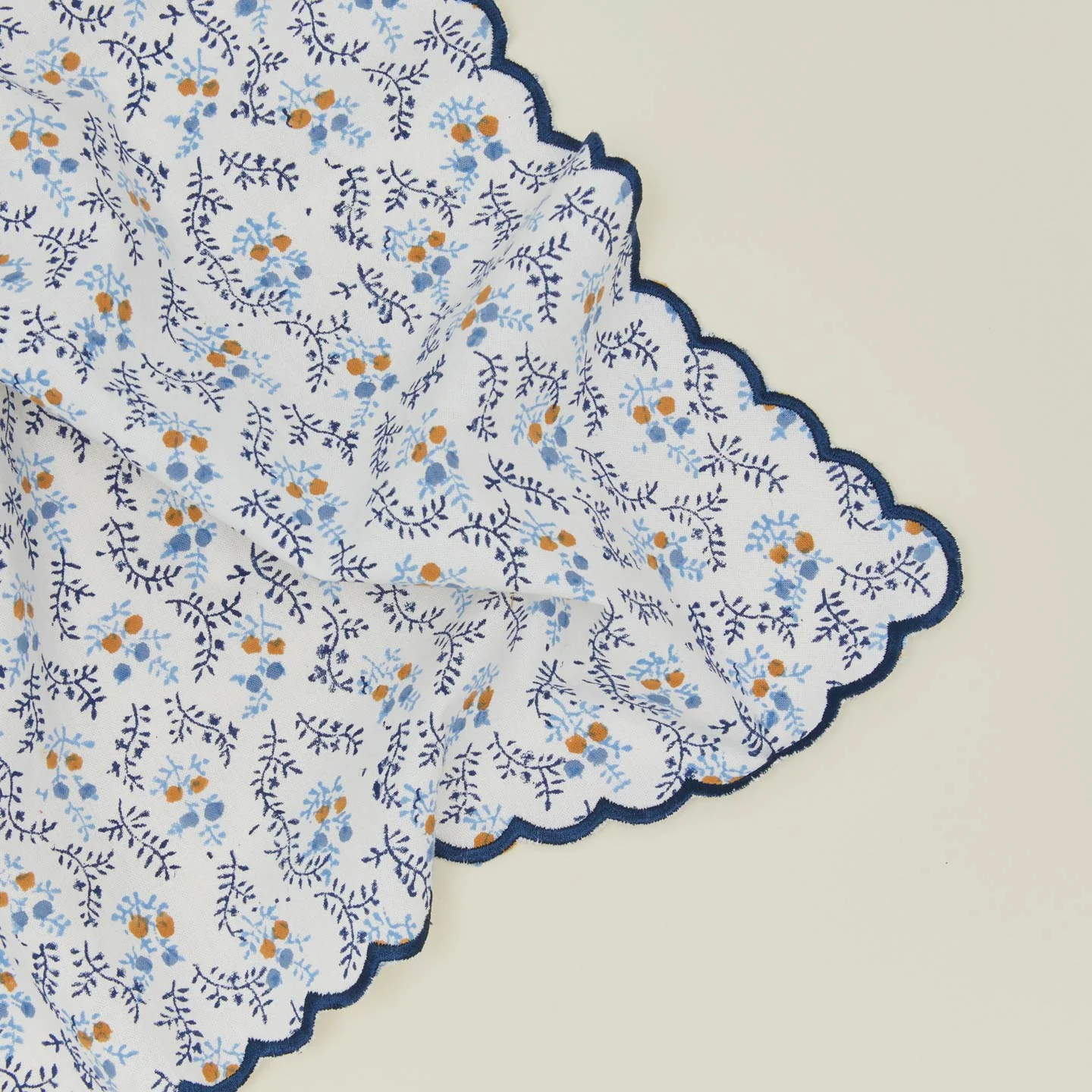 Little Flowers Napkins, Set of 4 - Blue - Image 4