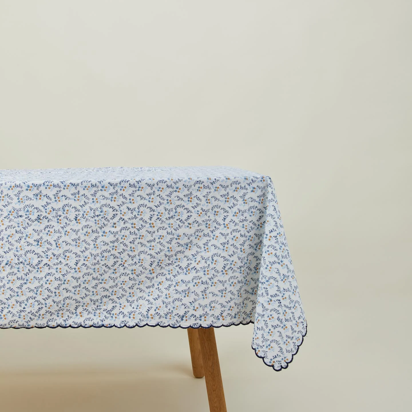 Little Flowers Rectangular Tablecloth - Blue