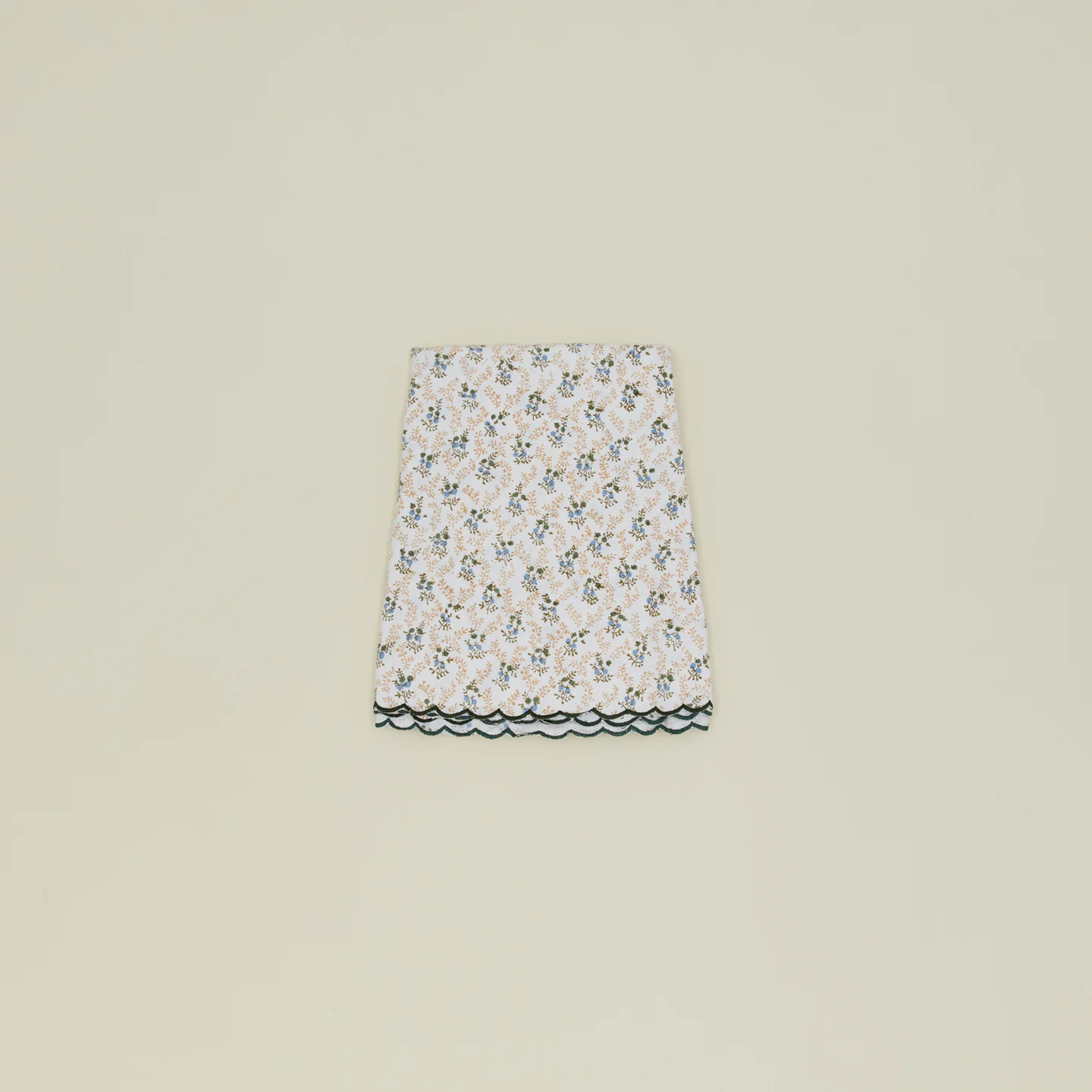 Little Flowers Round Tablecloth - Green - Image 4