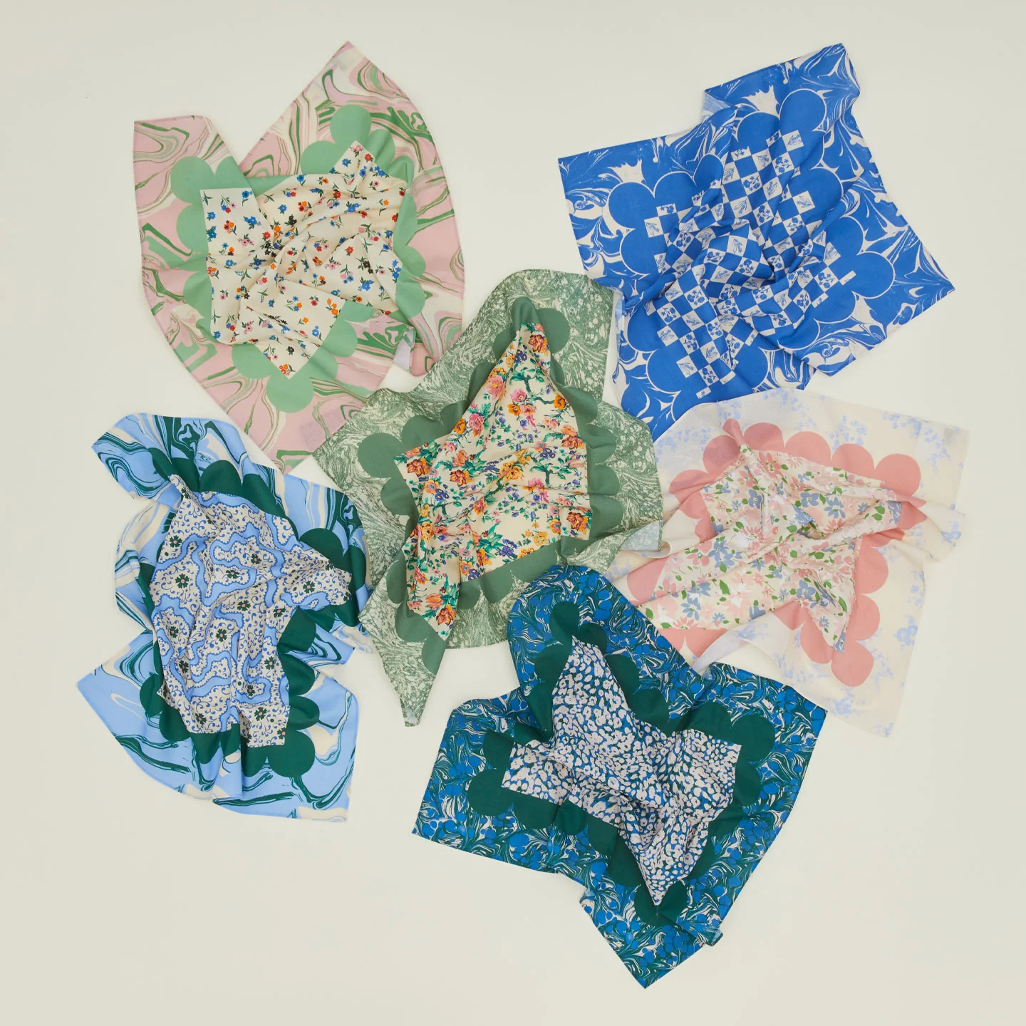 Mixed Floral Napkin, Set of 2 - Rose - Image 4