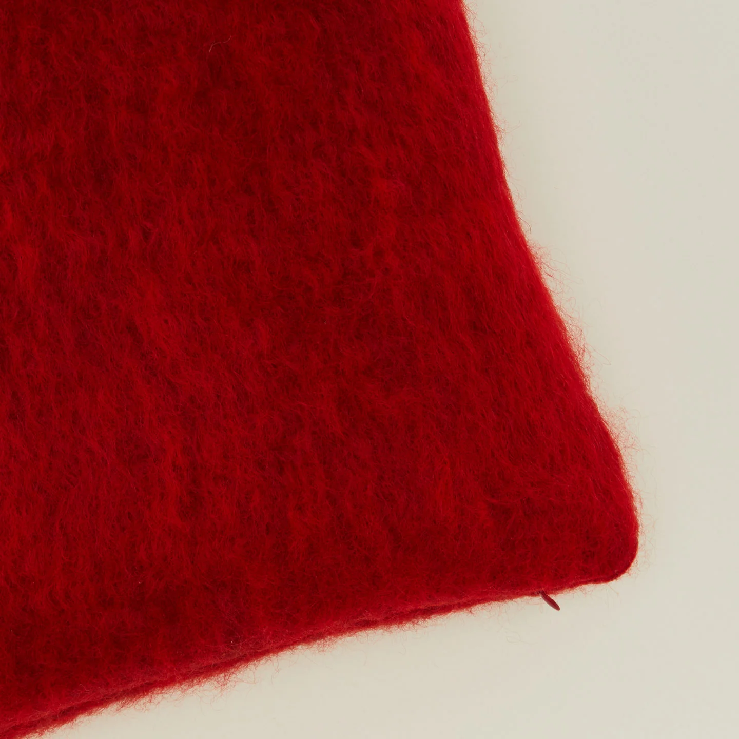 Mohair Pillow - Red - Image 2