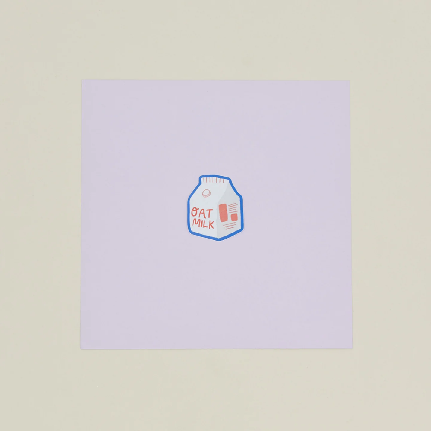 Oat Milk Vinyl Sticker
