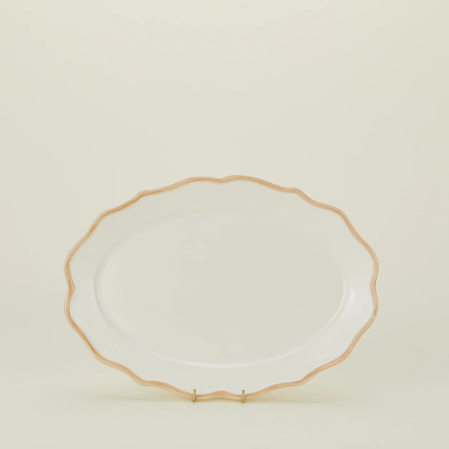 Ogee Edge Oval Platter - Latte