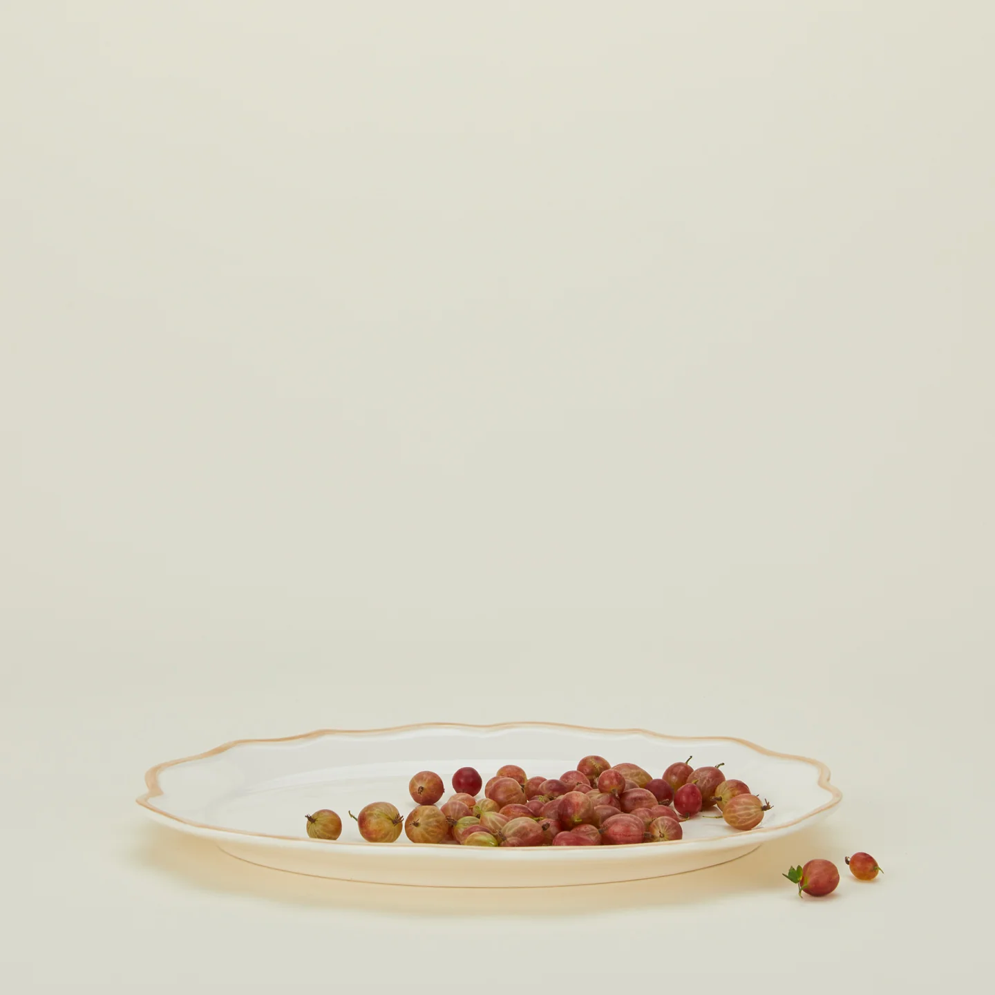 Ogee Edge Oval Platter - Latte - Image 3