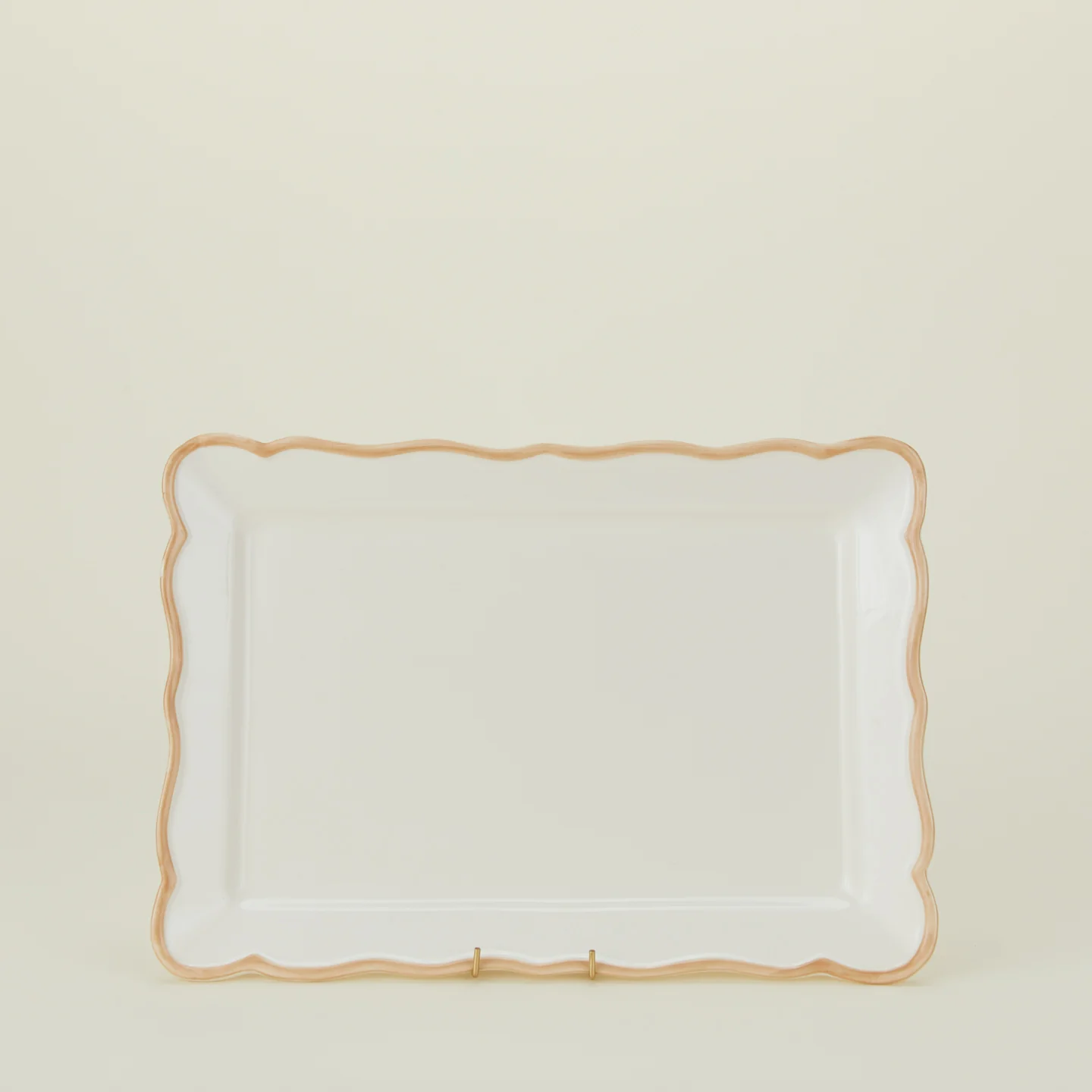 Ogee Edge Rectanglular Platter - Latte