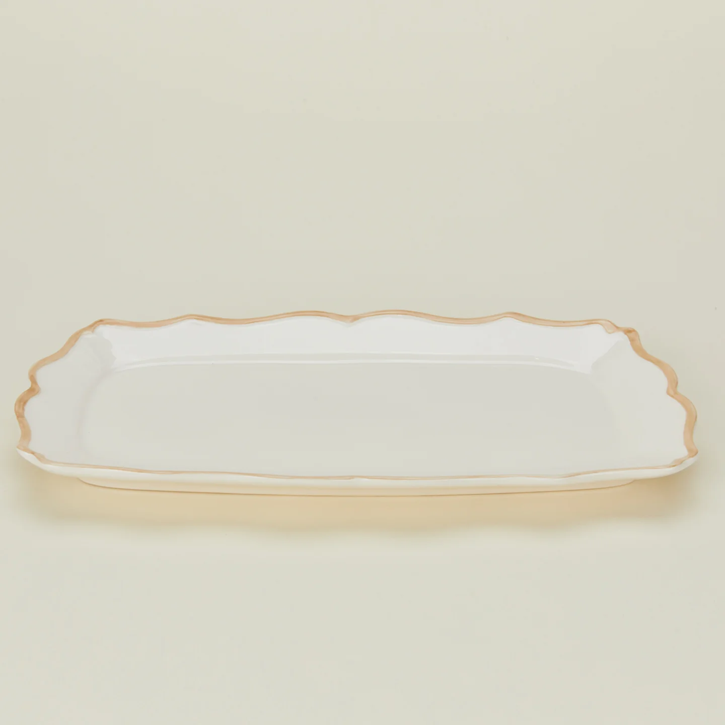Ogee Edge Rectangular Tray - Latte - Image 4