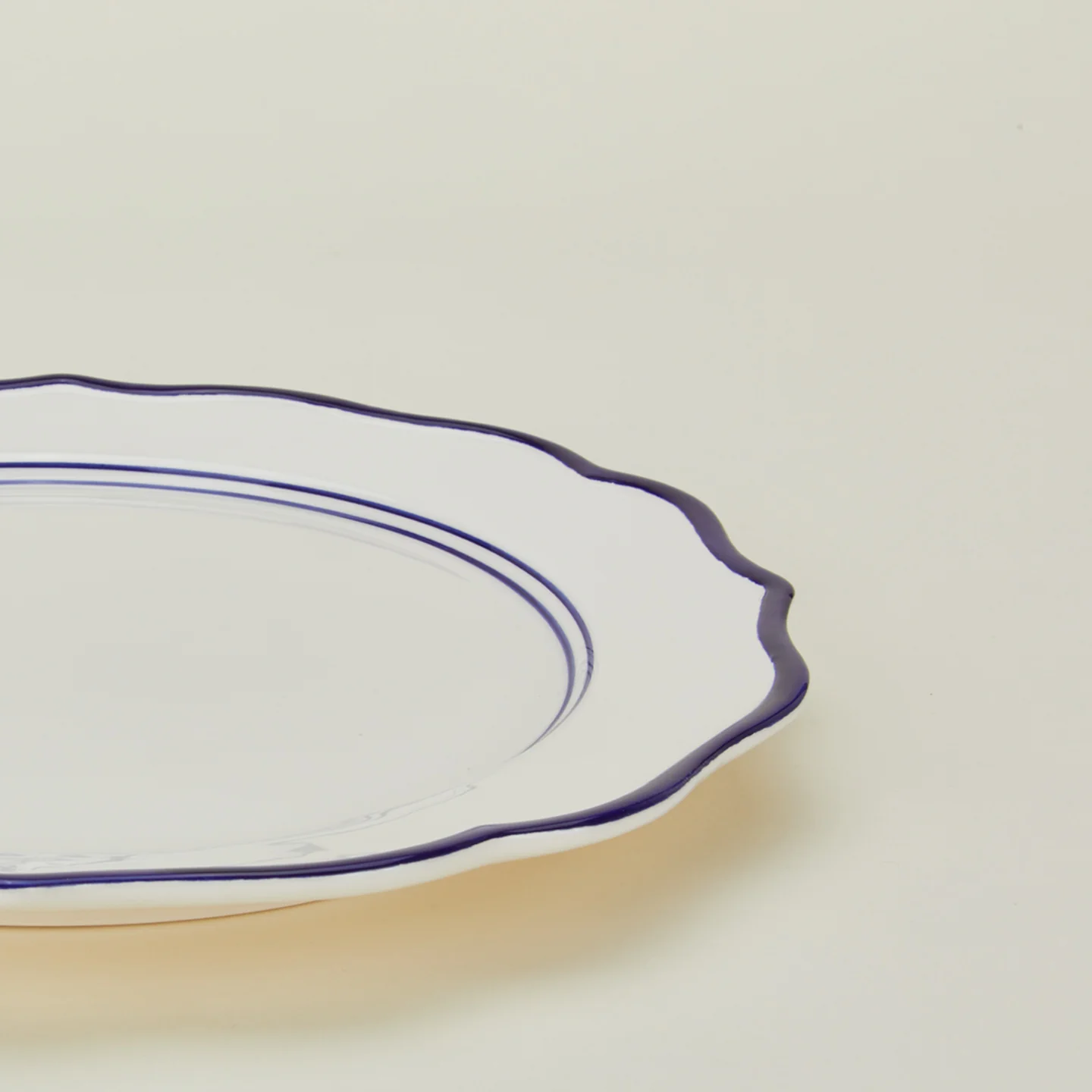 Ogee Edge Round Platter - Blue - Image 5