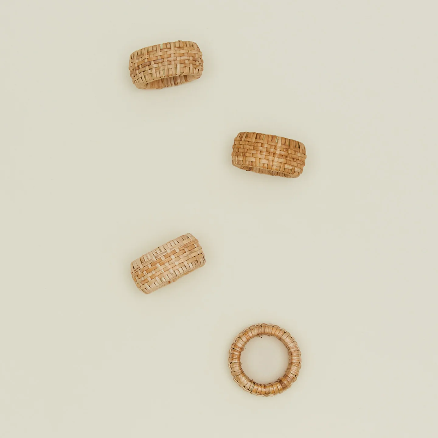 Rattan Napkin Rings, Set of 4 - Image 2