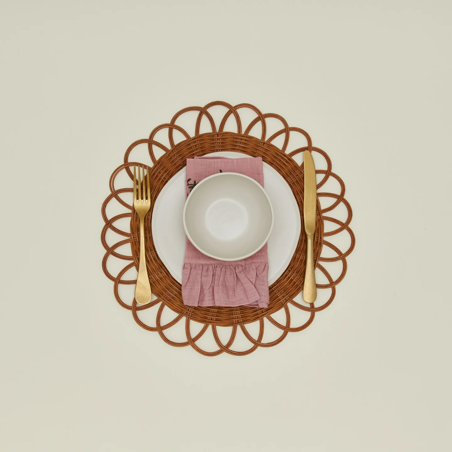 Rattan Placemat, Set of 4 - Image 2