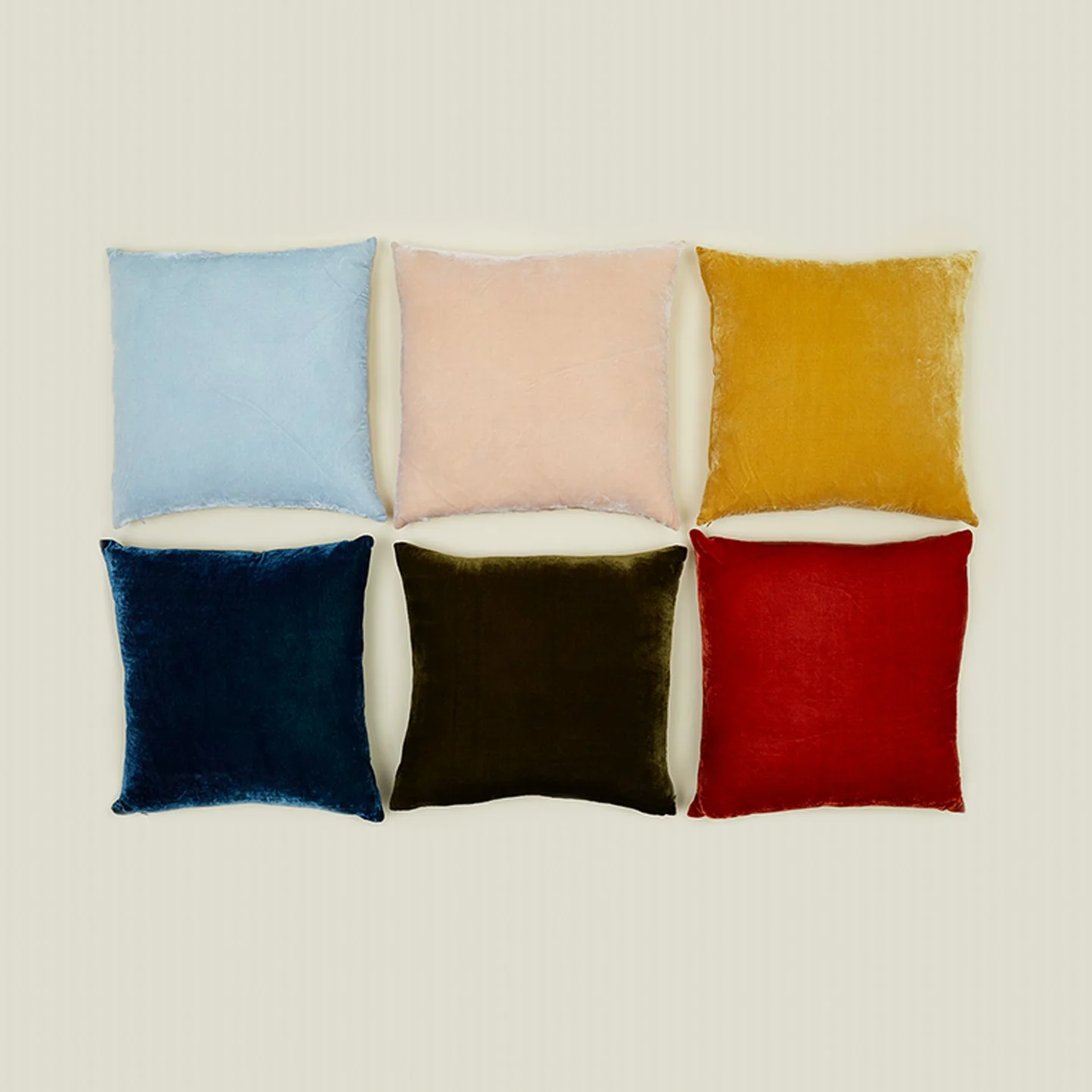 Reversible Velvet + Linen Pillow - Blush - Image 4