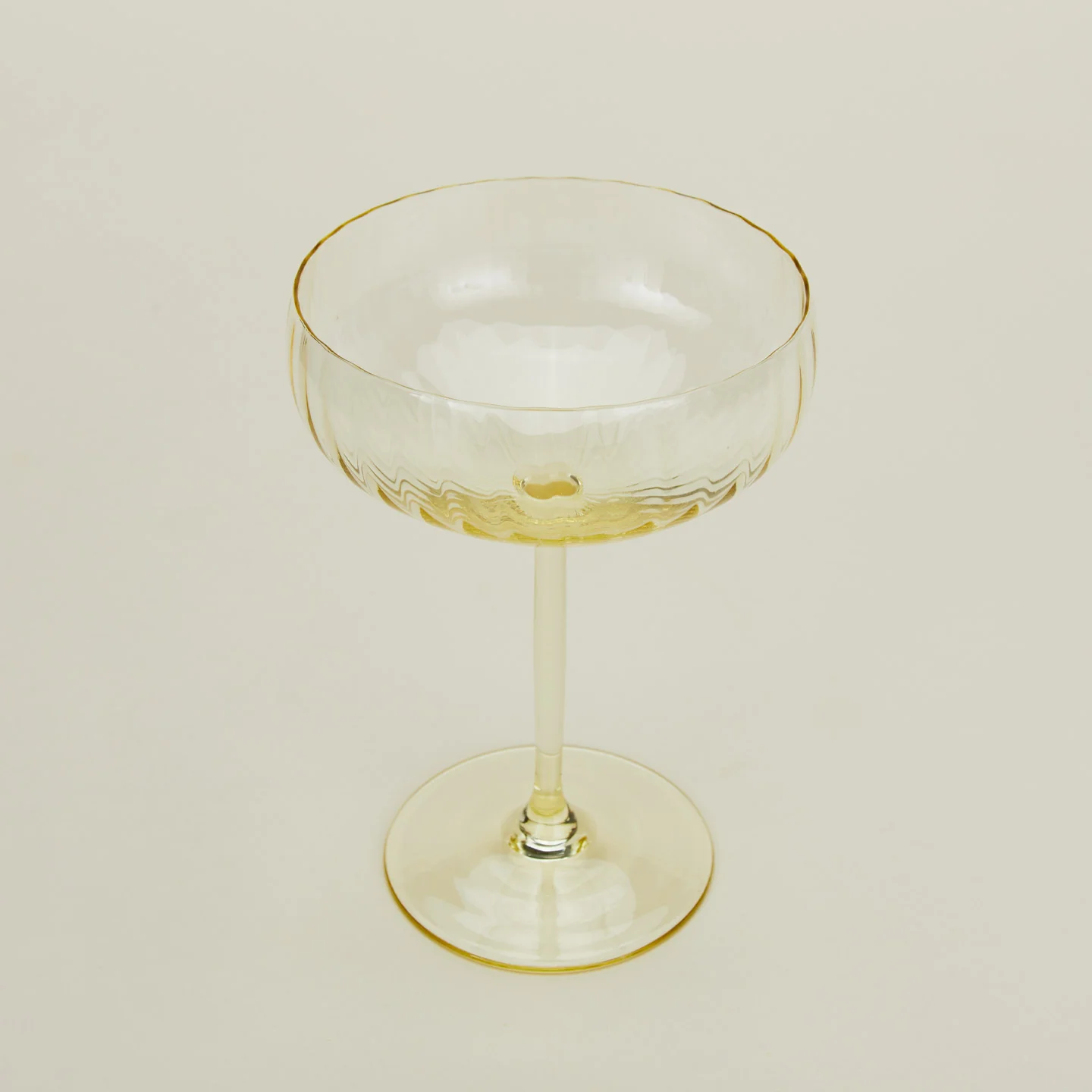 Ribbed Cocktail Coupe, Set of 2 - Amber - Image 4