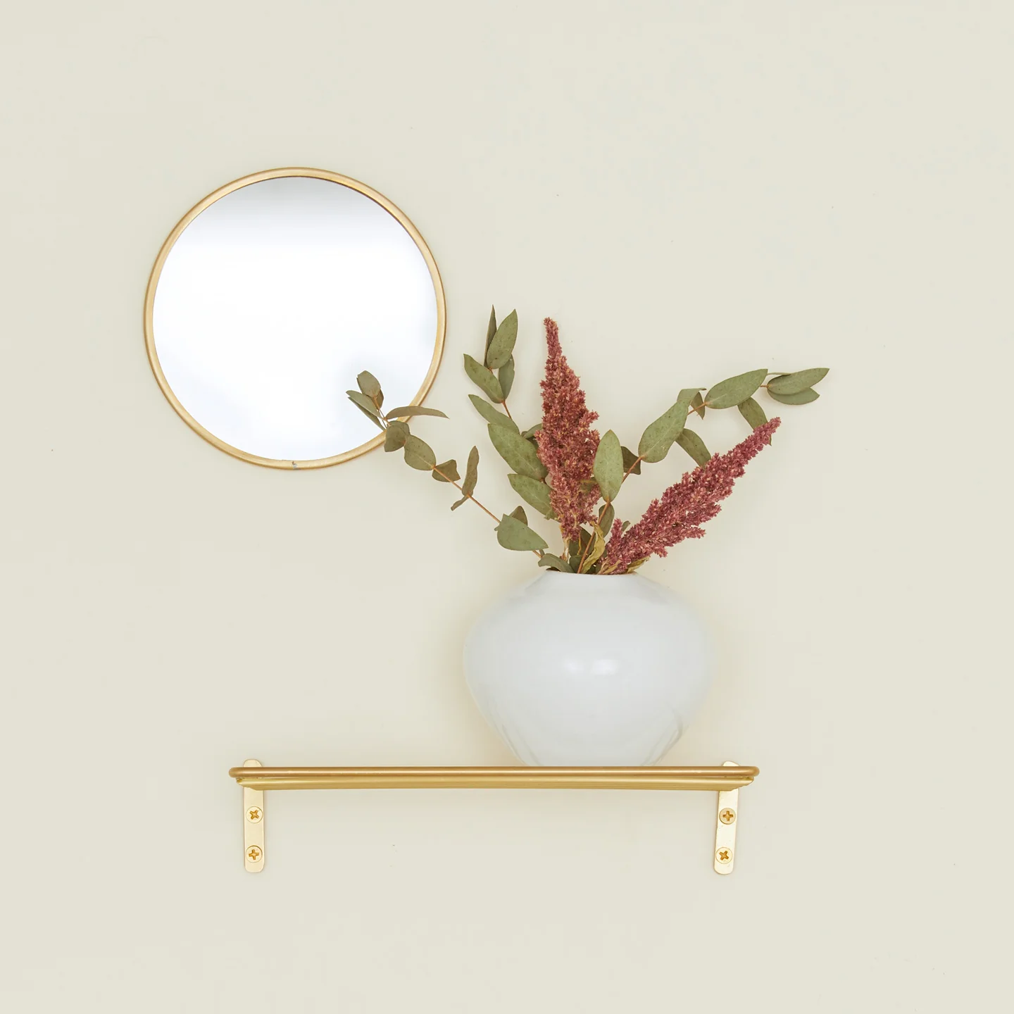 Round Brass Mirror - Image 2