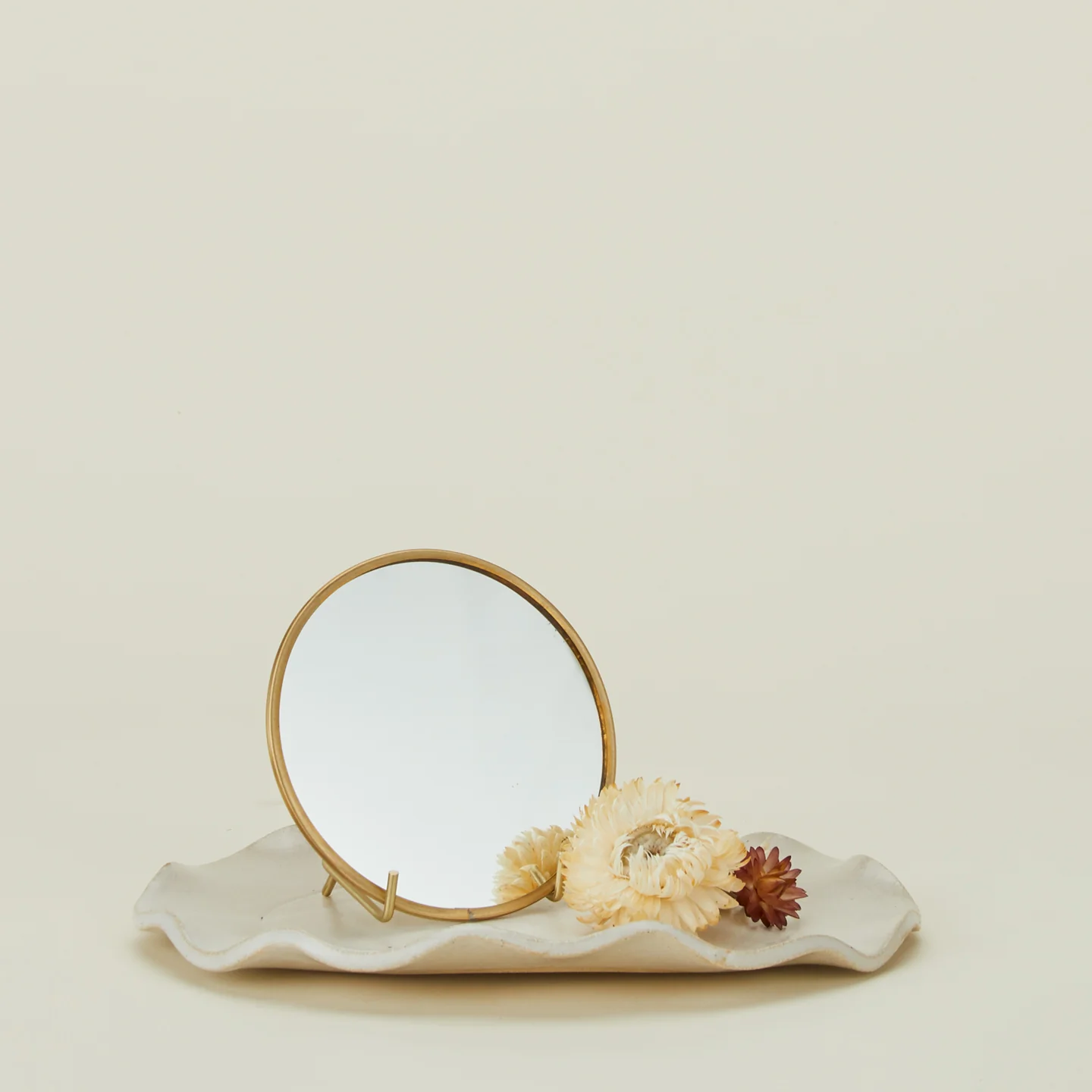 Round Brass Mirror - Image 3