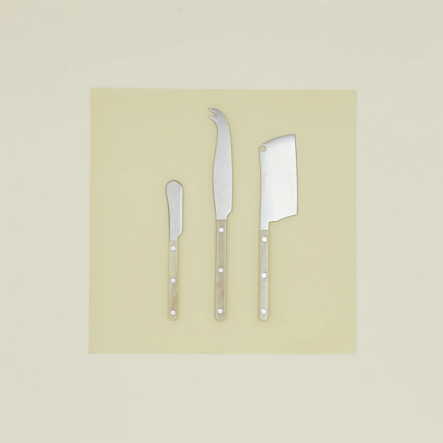 Bistrot Set of 3 Cheese Knives - Faux Horn