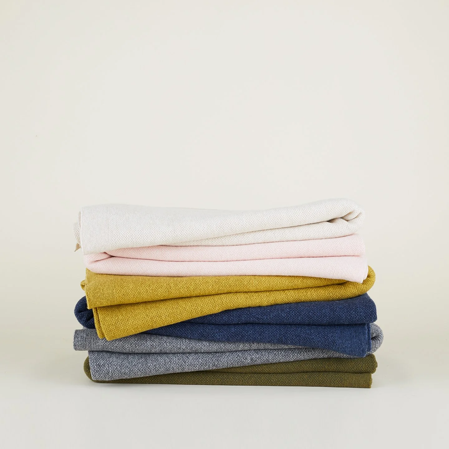Simple Knit Oversized Throw - Mustard - Image 2