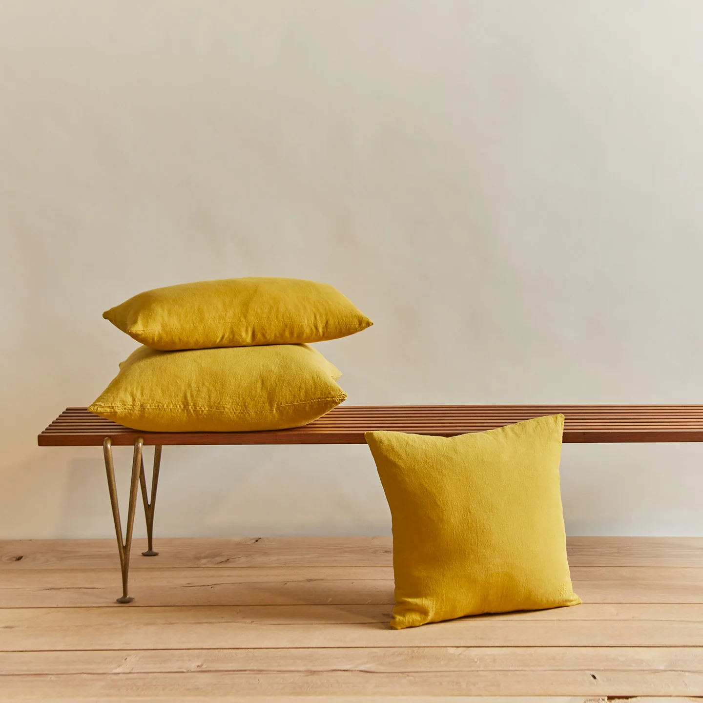 Simple Linen 12x22 Pillow - Mustard - Image 5