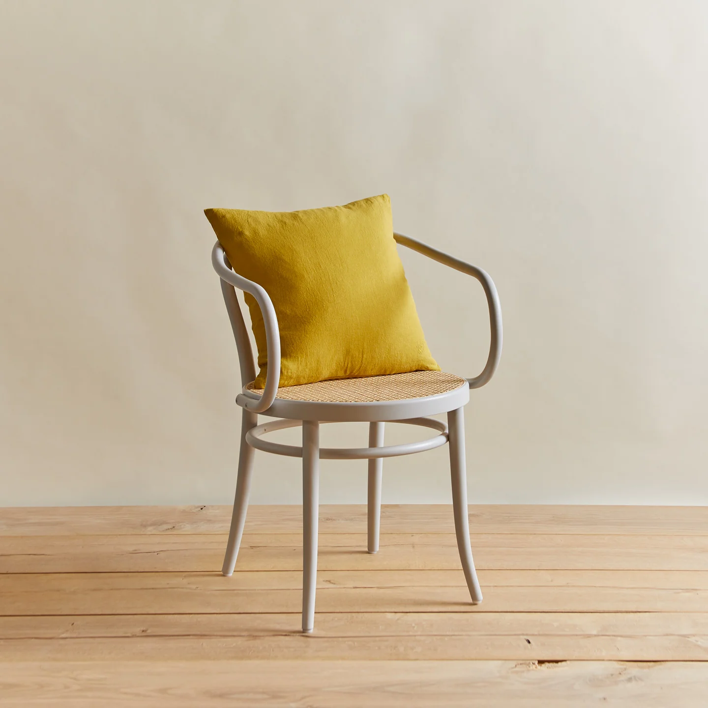 Simple Linen 18x18 Pillow - Mustard - Image 4