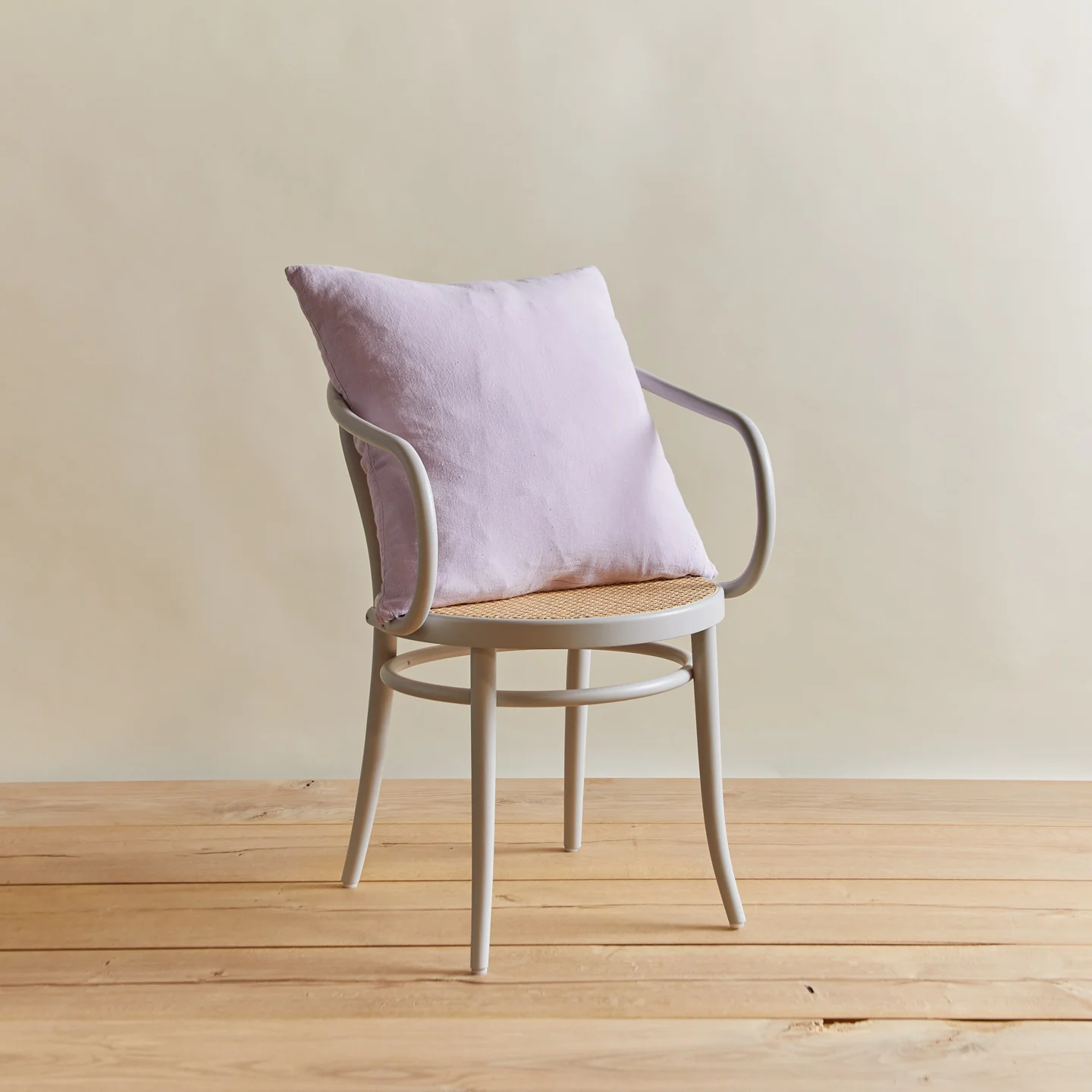 Simple Linen 22x22 Pillow - Lilac - Image 4
