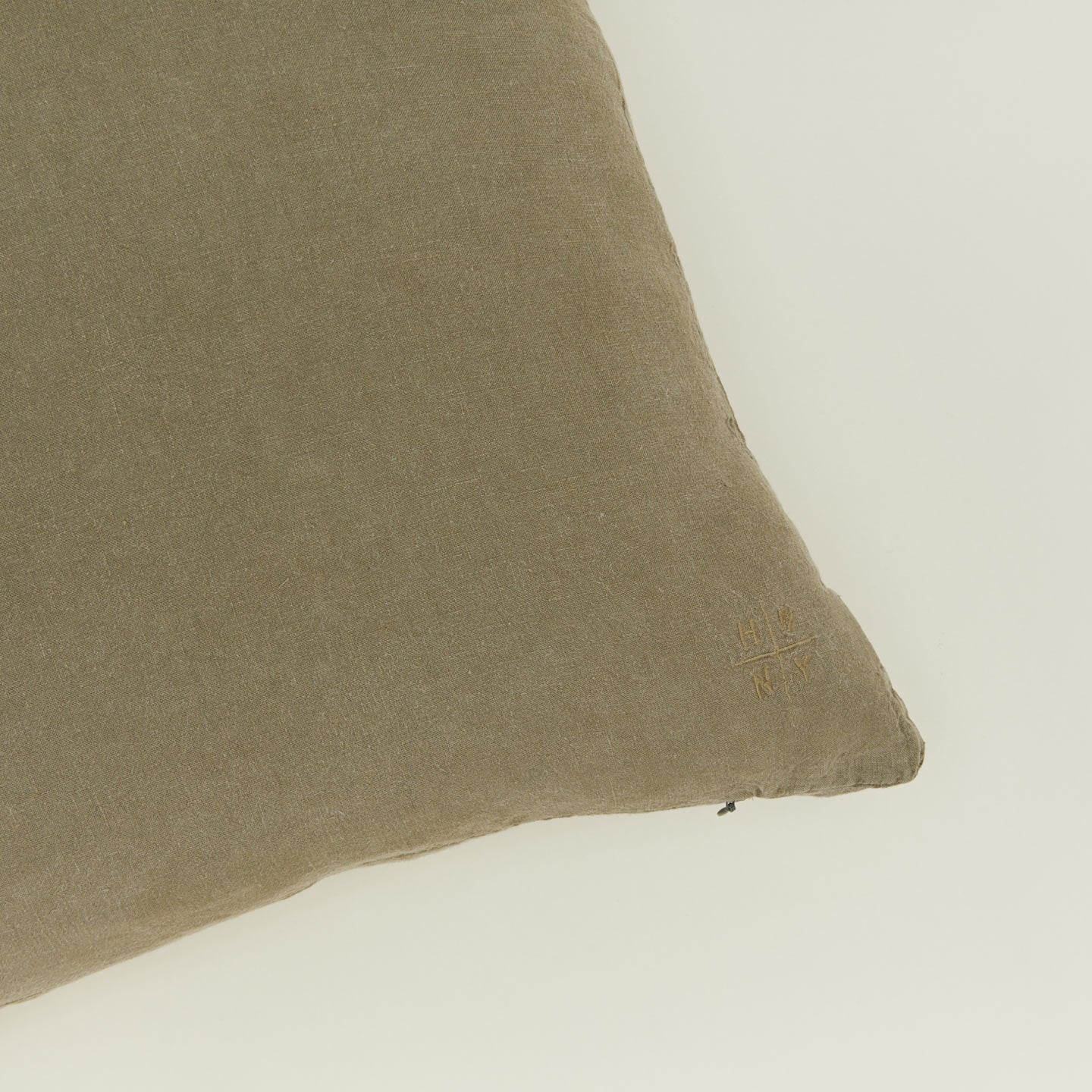 Simple Linen 22x22 Pillow - Olive - Image 3